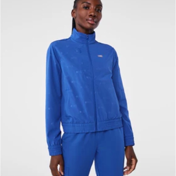 FIGS- Limited Edition Madison Embossed jacket in winning blue - Picture 7 of 11